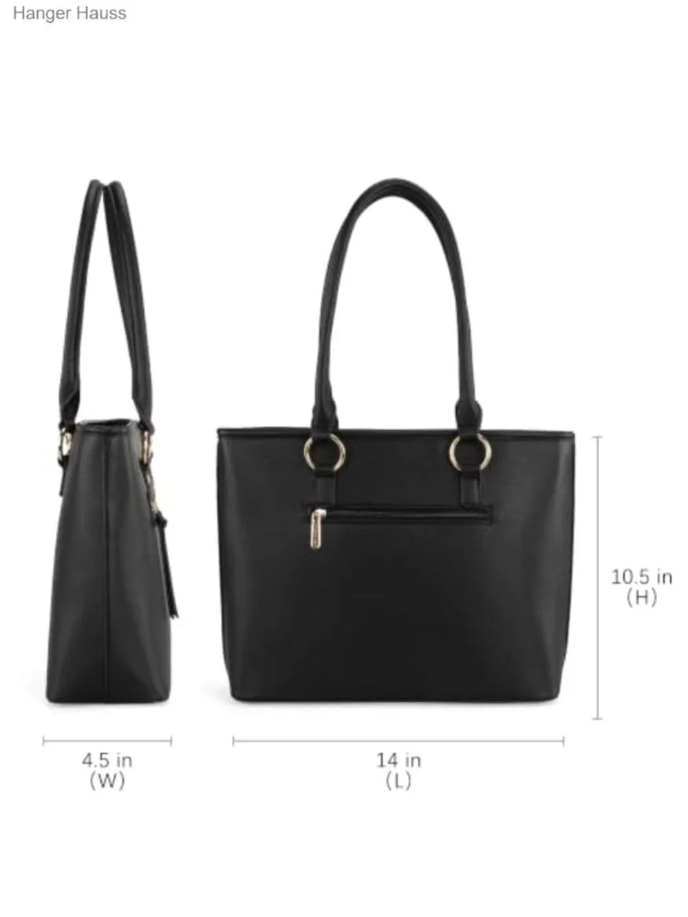 Vegan Leather Tote & Crossbody Bag Set with Guitar Strap